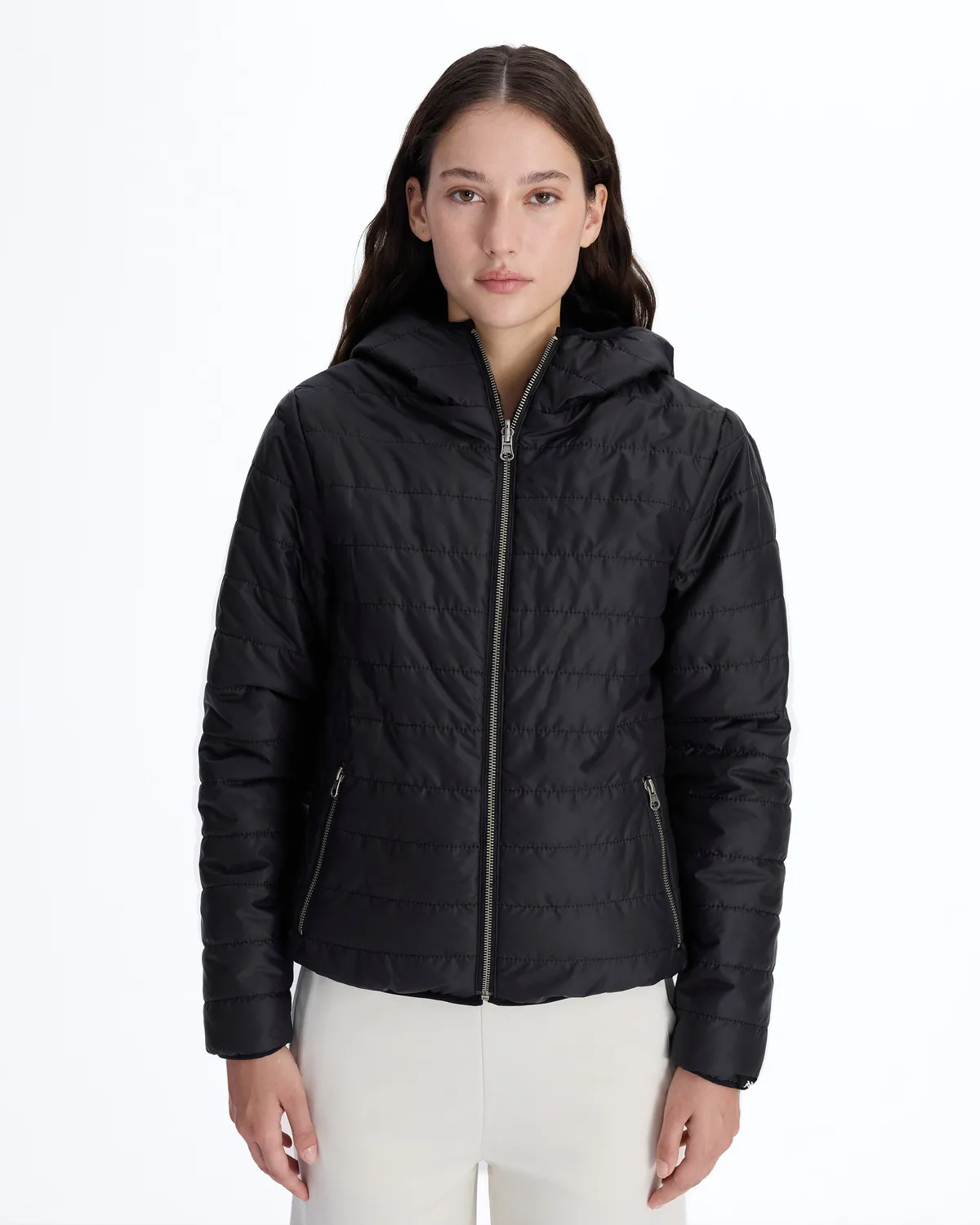 Siyah Authentic Sarano Çift Tarafli Kadın Siyah Oversize Fit Sherpa