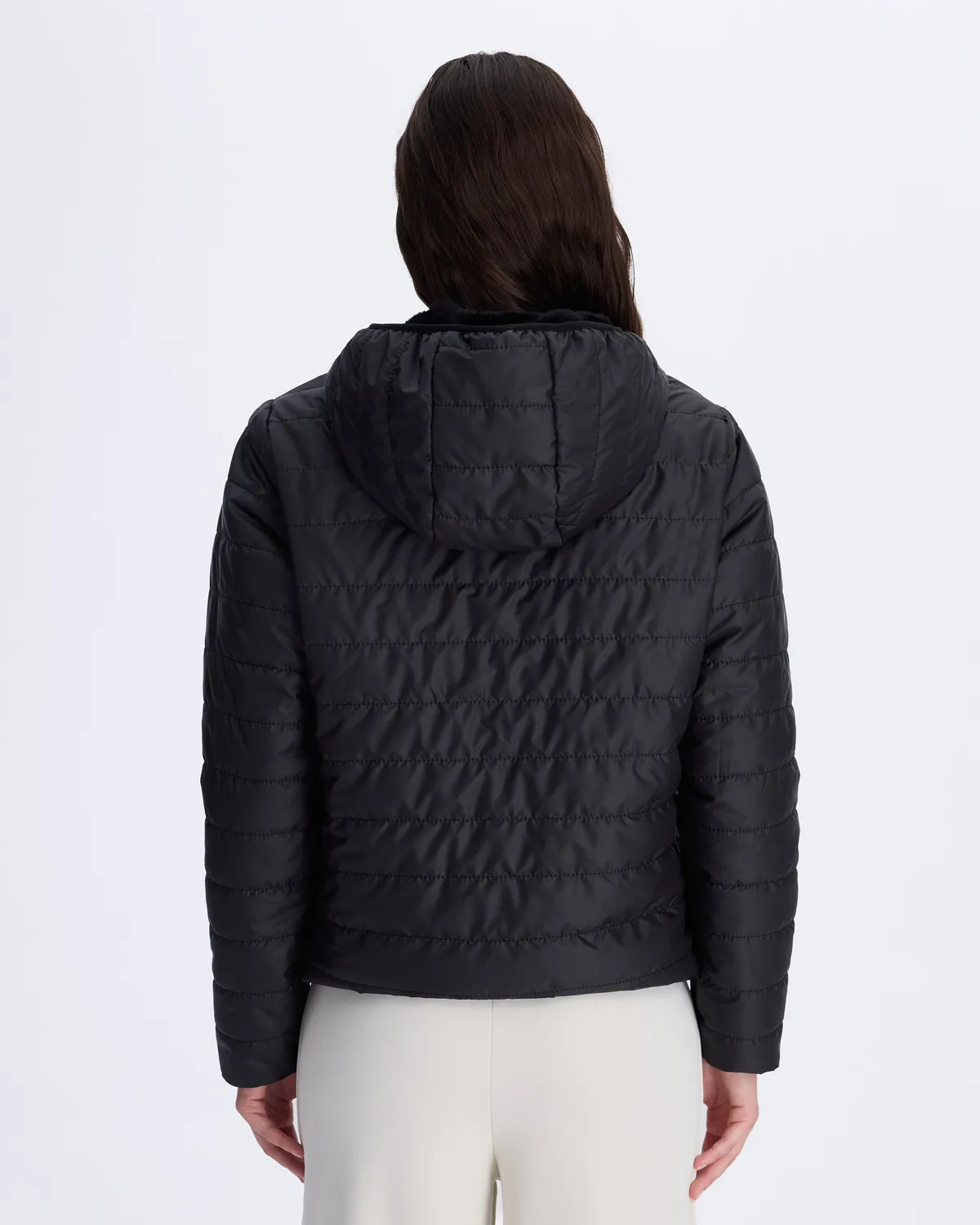 Siyah Authentic Sarano Çift Tarafli Kadın Siyah Oversize Fit Sherpa