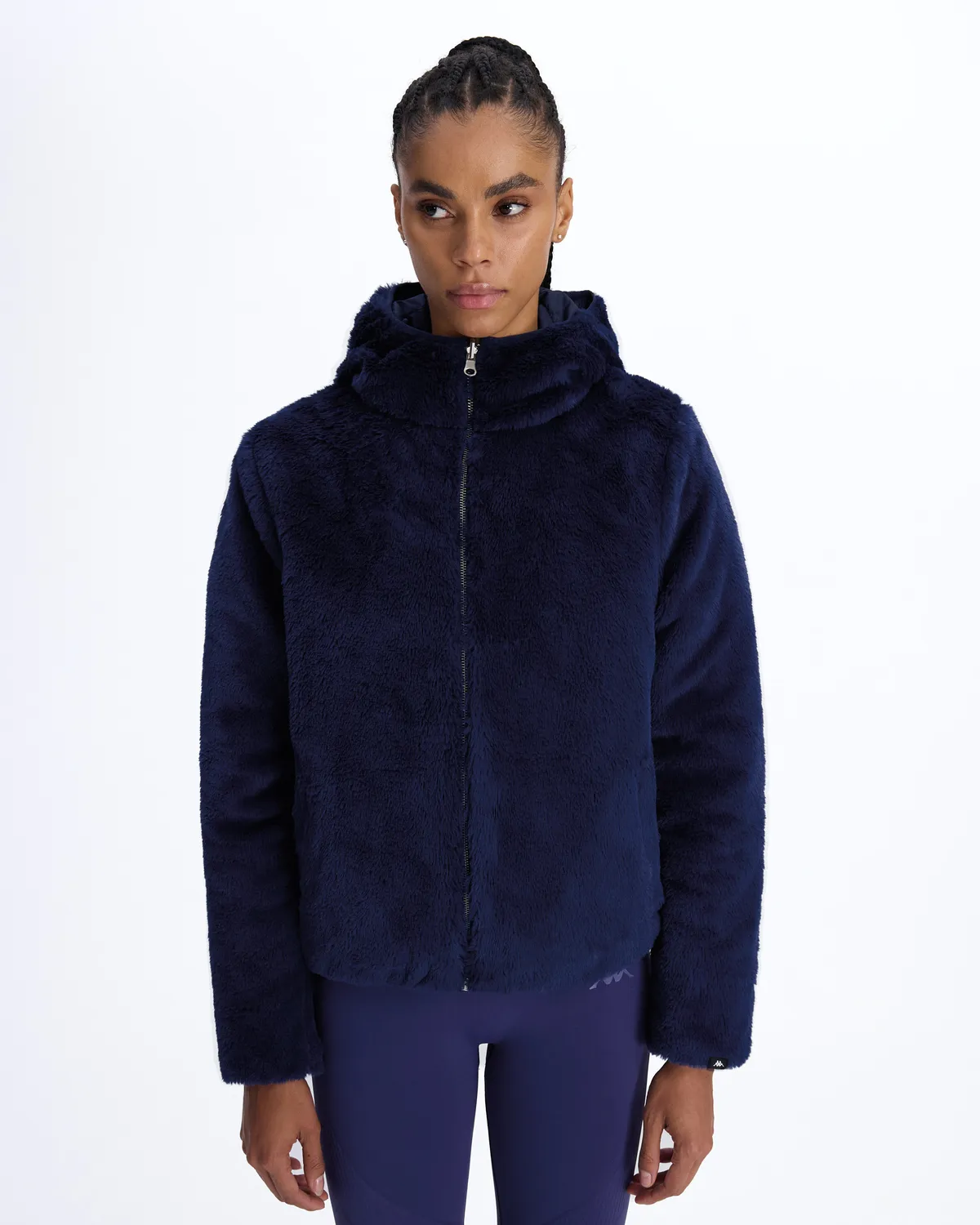 Mavi Authentic Sarano Çift Tarafli Kadın Mavi Oversize Fit Sherpa