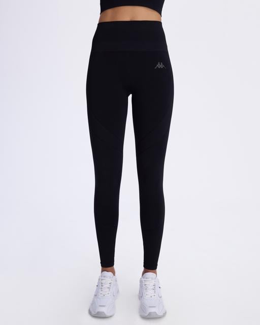 Siyah Ainos Tayt Kadın Siyah Skin Fit Tayt - KAPPA® Türkiye