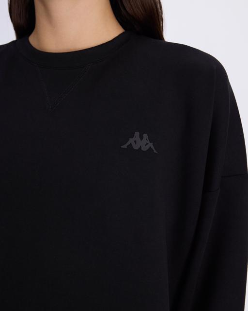 Siyah Greta Kadın Siyah Comfort Fit Sweatshirt - KAPPA® Türkiye