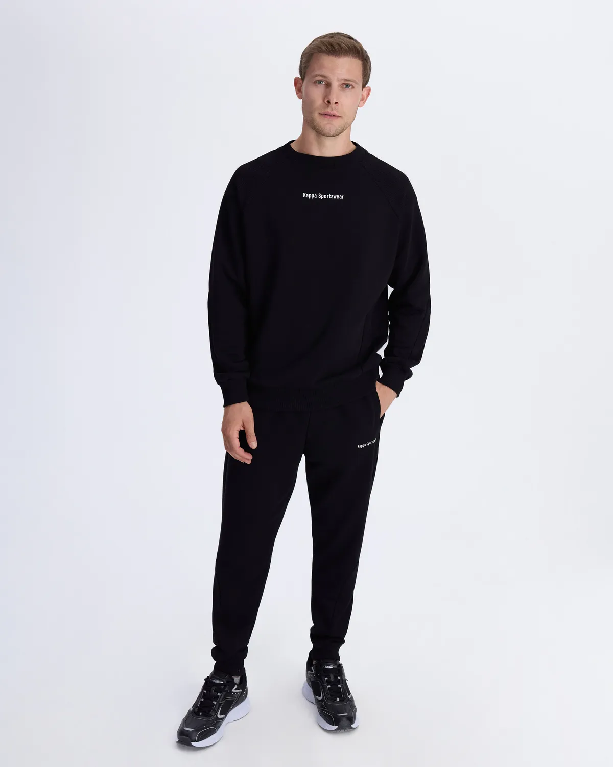 Siyah Authentic Alec Erkek Siyah Comfort Fit Sweatshirt