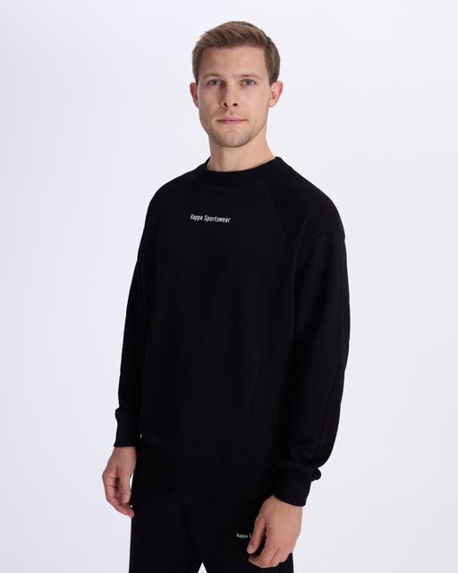 Siyah Authentic Alec Erkek Siyah Comfort Fit Sweatshirt - KAPPA® Türkiye