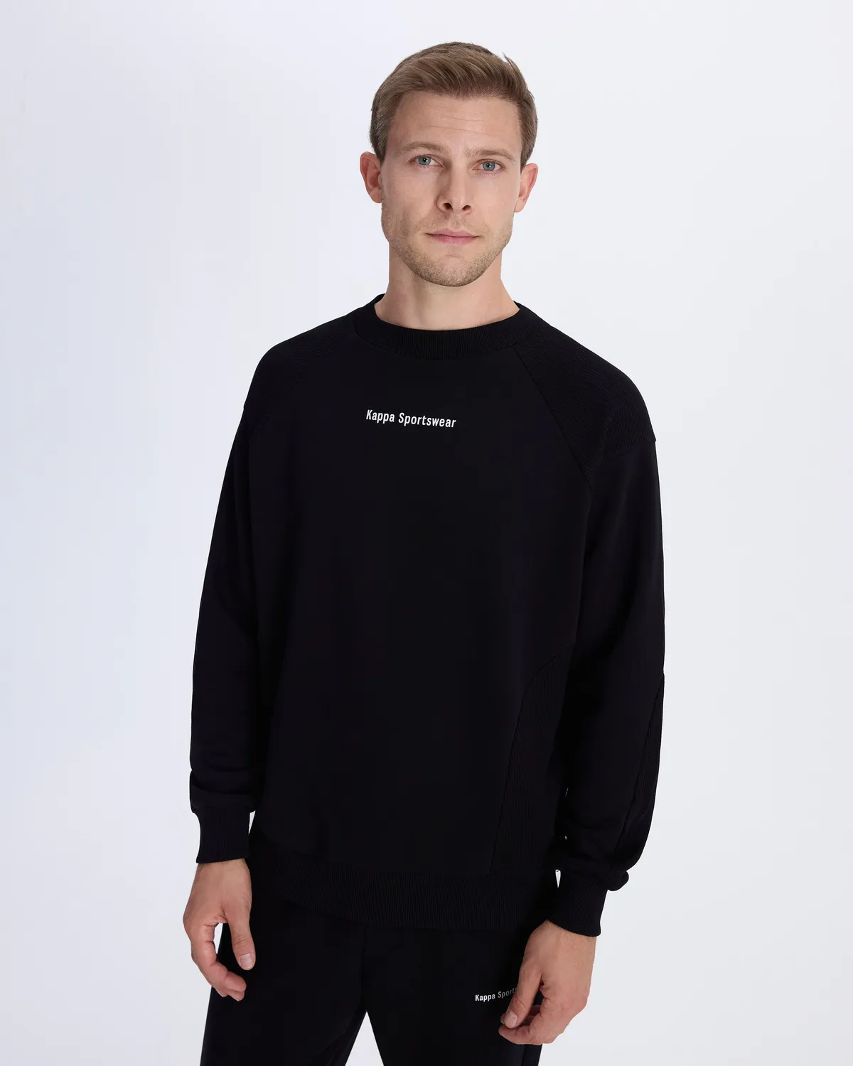 Siyah Authentic Alec Erkek Siyah Comfort Fit Sweatshirt