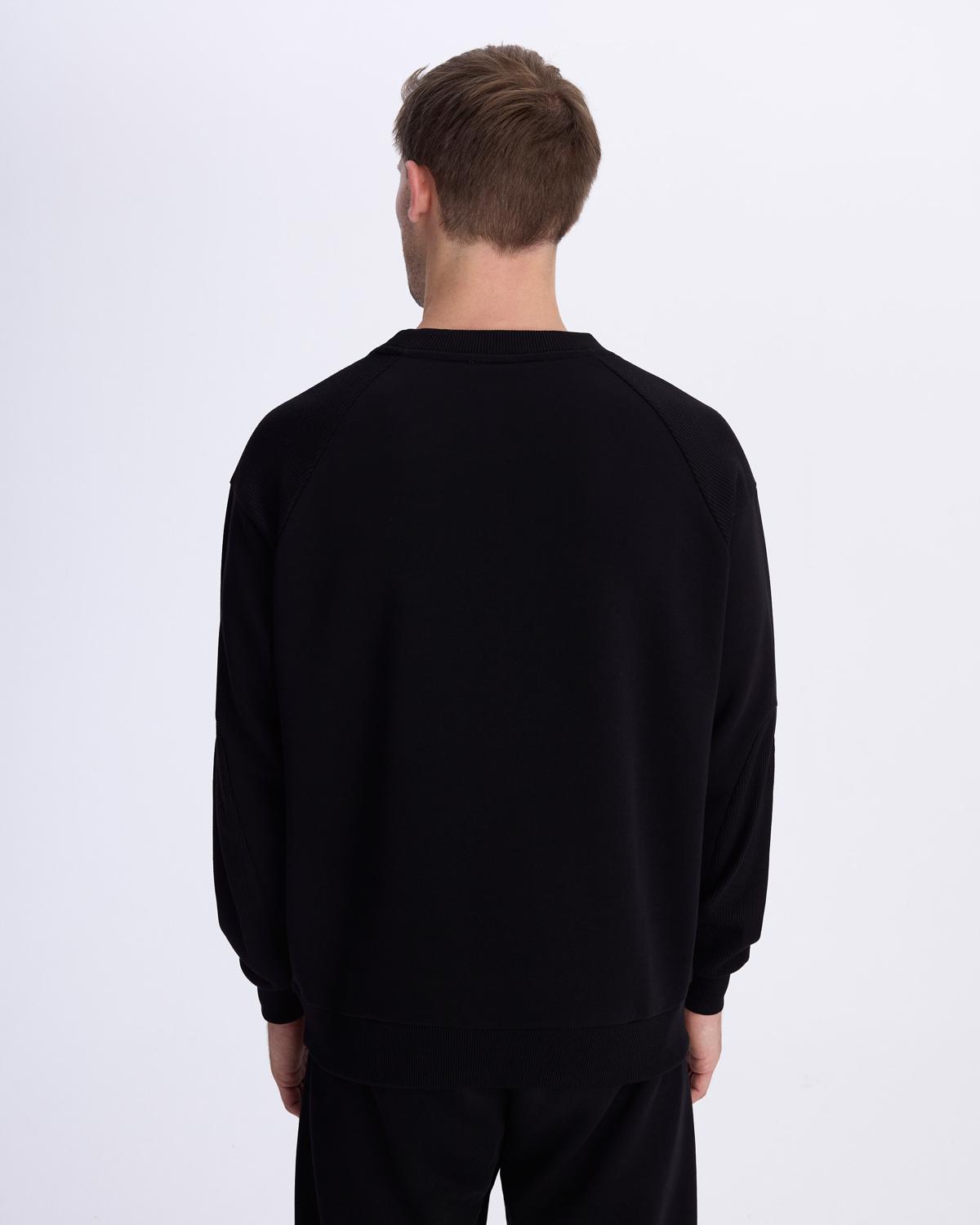 Authentic Alec Erkek Siyah Comfort Fit Sweatshirt | KAPPA® Türkiye