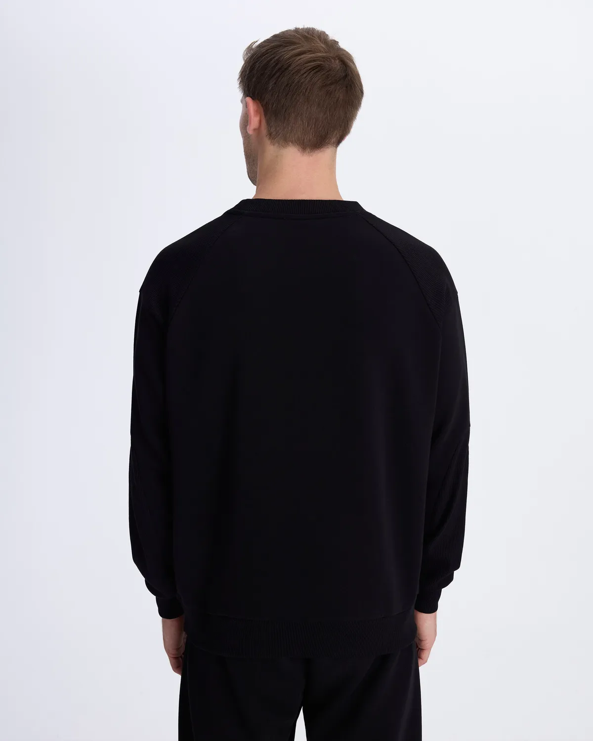 Siyah Authentic Alec Erkek Siyah Comfort Fit Sweatshirt