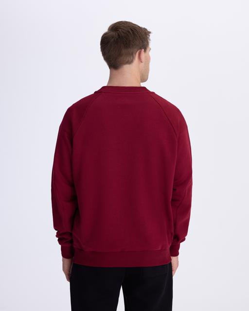 Kırmızı Authentic Alec Erkek Bordo Comfort Fit Sweatshirt - KAPPA® Türkiye