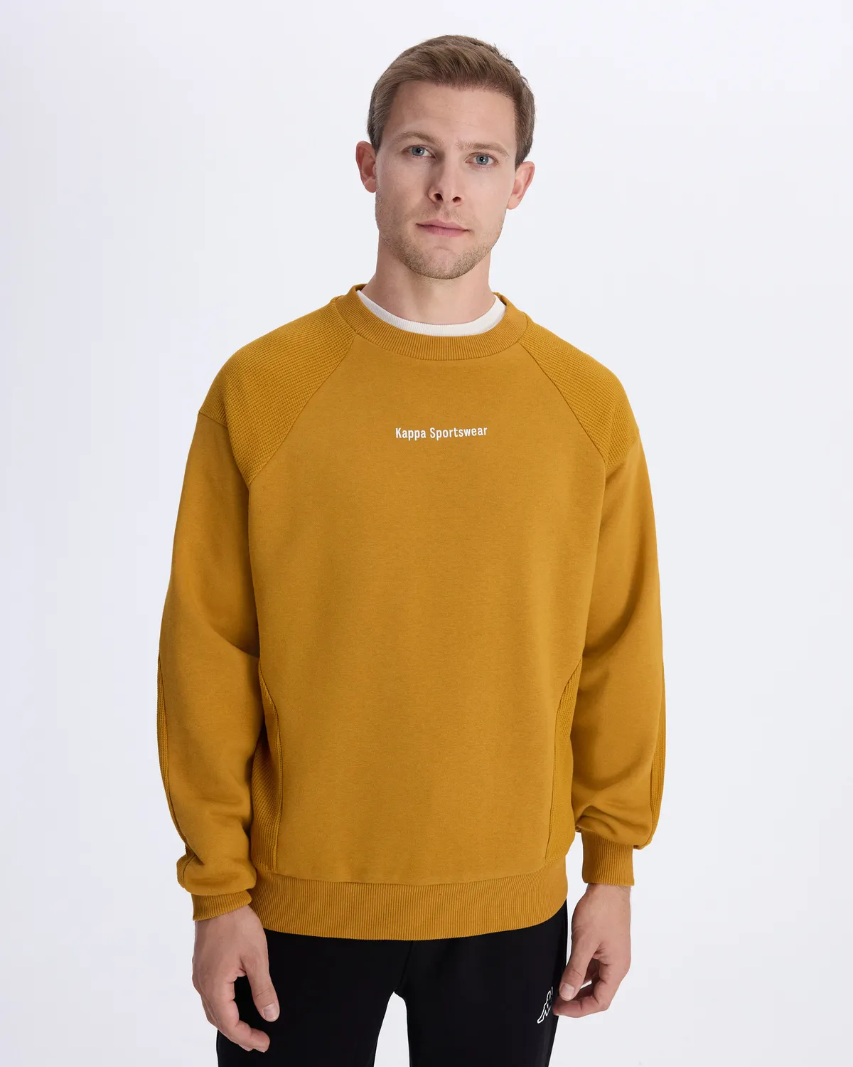 Sarı Authentic Alec Erkek Hardal Comfort Fit Sweatshirt