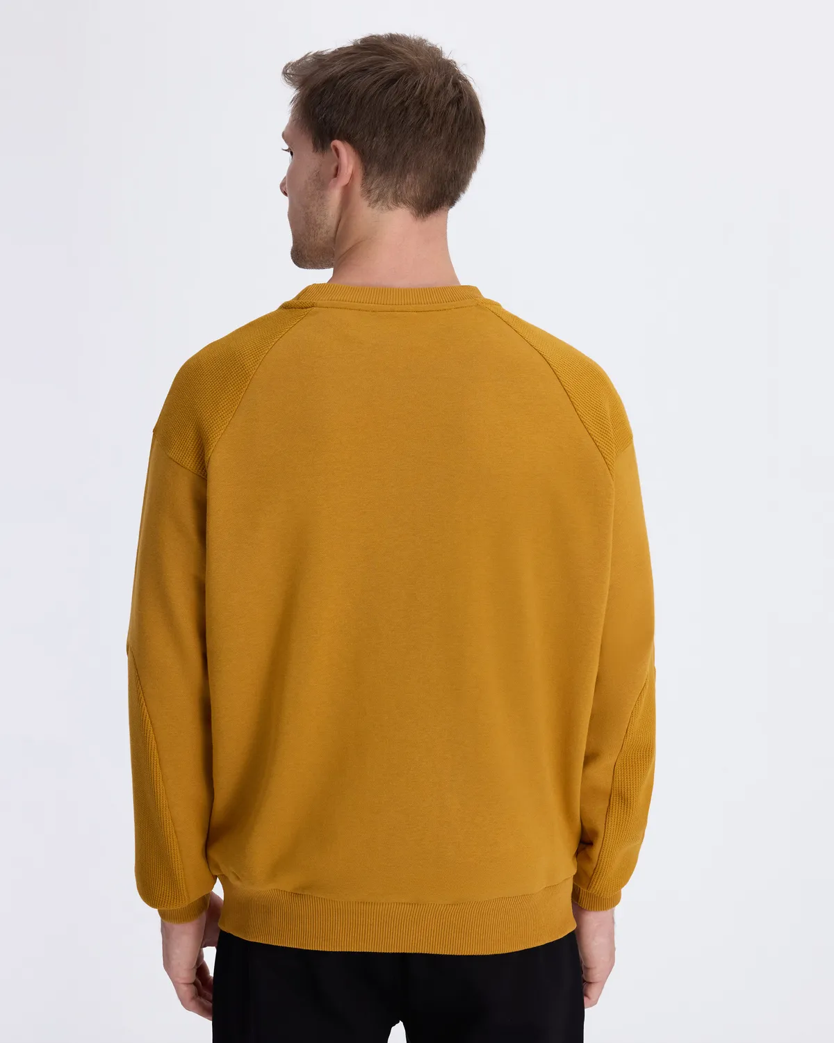 Sarı Authentic Alec Erkek Hardal Comfort Fit Sweatshirt