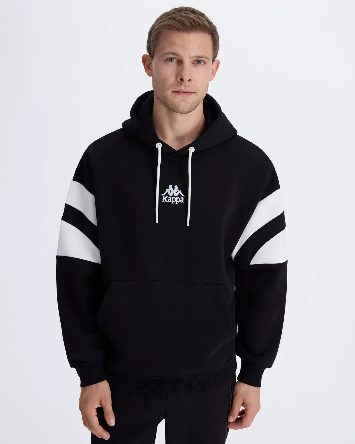 Siyah Authentic Benedict Hoodie Erkek Siyah-Beyaz Oversize Hoodie