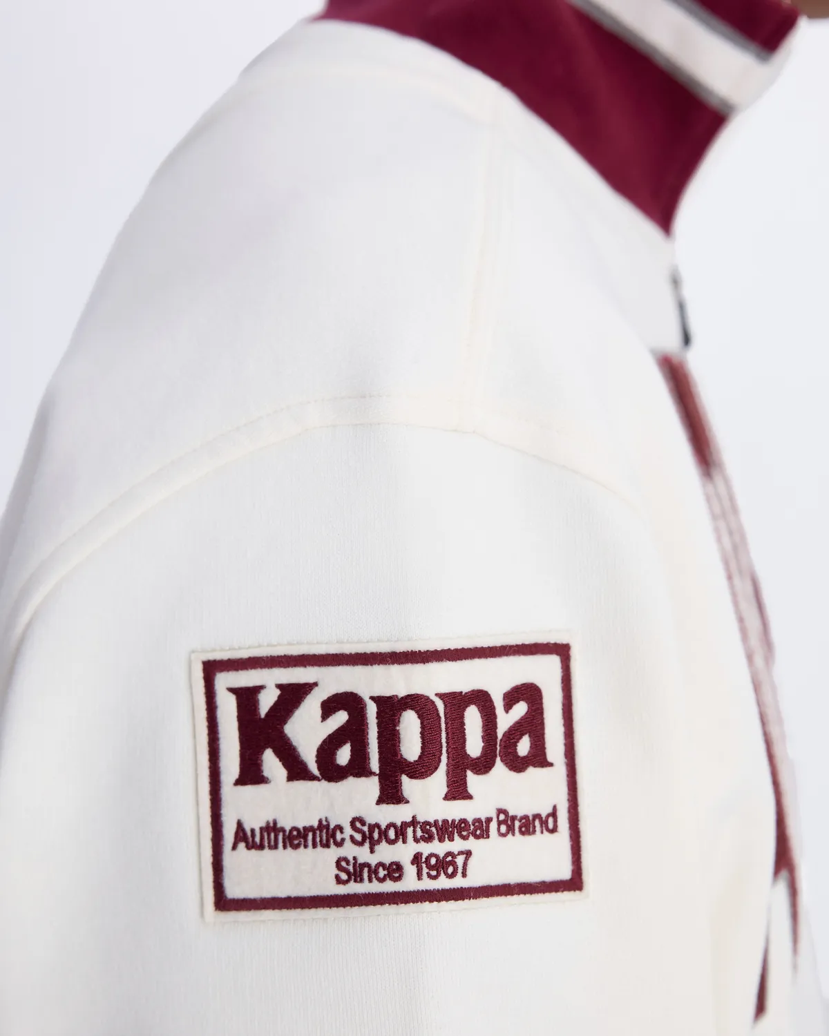 Beyaz Authentic Eroi Tur Erkek Beyaz Regular Fit Fermuarlı Eşofman Üstü