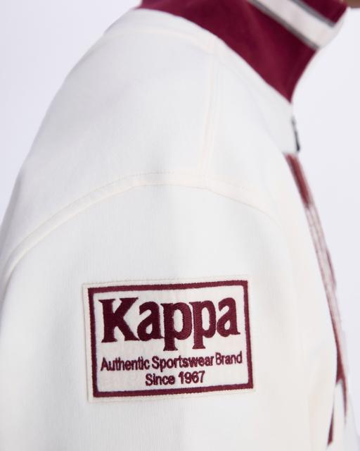 Beyaz Authentic Eroi Tur Erkek Beyaz Regular Fit Fermuarlı Eşofman Üstü - KAPPA® Türkiye