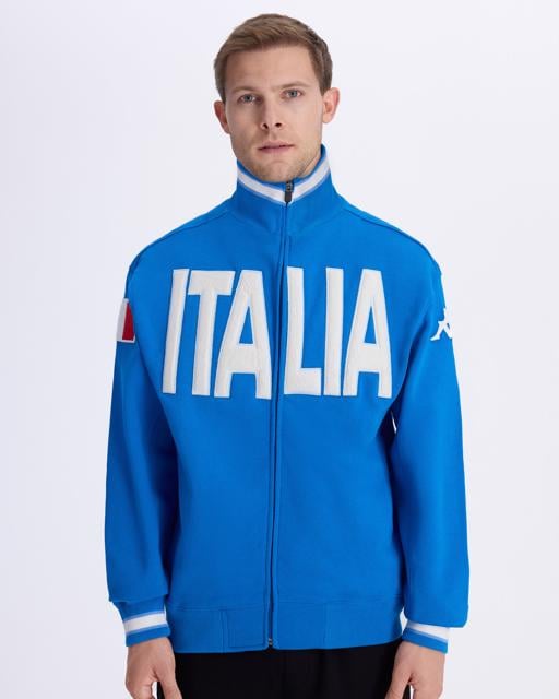 Mavi Authentic Eroi Jkt İtalia Erkek Mavi Regular Fit Fermuarlı Eşofman Üstü - KAPPA® Türkiye