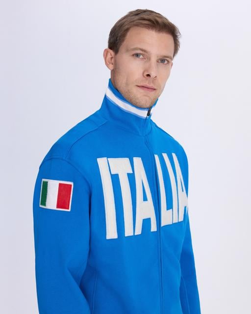 Mavi Authentic Eroi Jkt İtalia Erkek Mavi Regular Fit Fermuarlı Eşofman Üstü - KAPPA® Türkiye