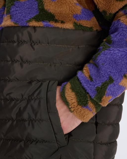 Kahverengi Authentic Alter Jacket Erkek Camel-Haki-Mor Regular Fit Sherpa - KAPPA® Türkiye