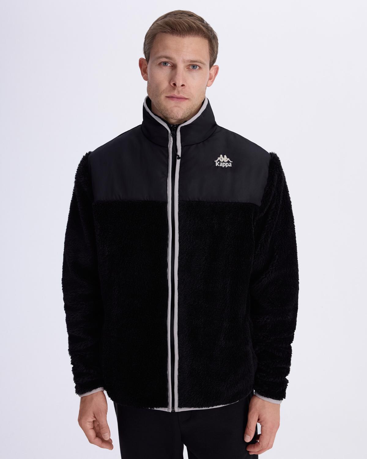 Authentic Conor Erkek Siyah Comfort Sherpa Mont | KAPPA® Türkiye