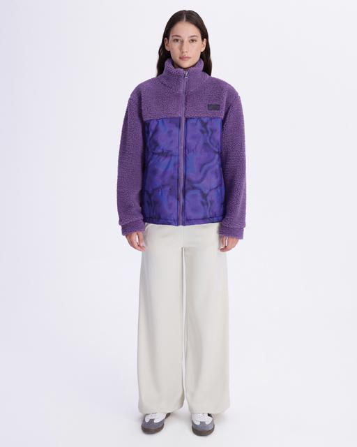 Mor Authentic Aria Kadın Mor Oversize Fit Sherpa - KAPPA® Türkiye