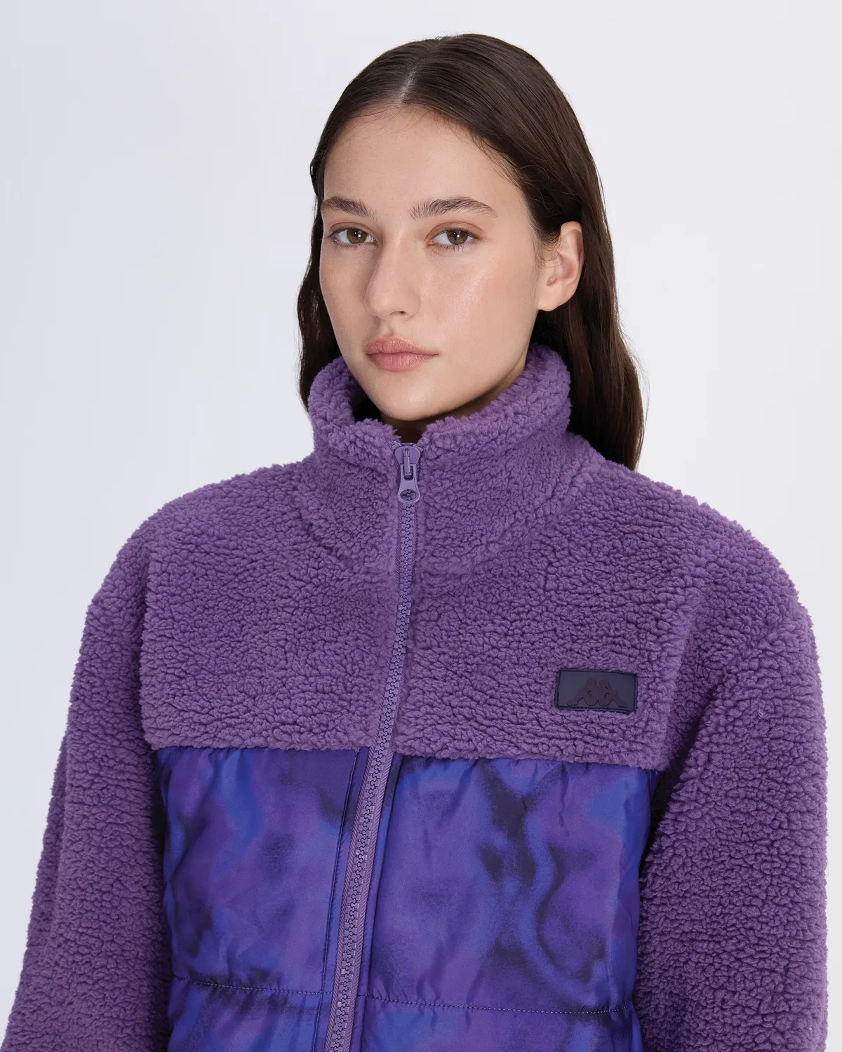 Mor Authentic Aria Kadın Mor Oversize Fit Sherpa