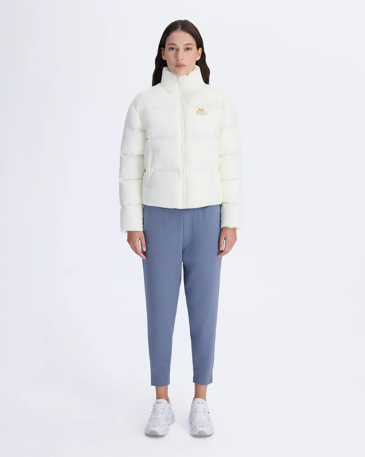 Beyaz Authentic Arya Kadın Beyaz Regular Fit Şişme Mont