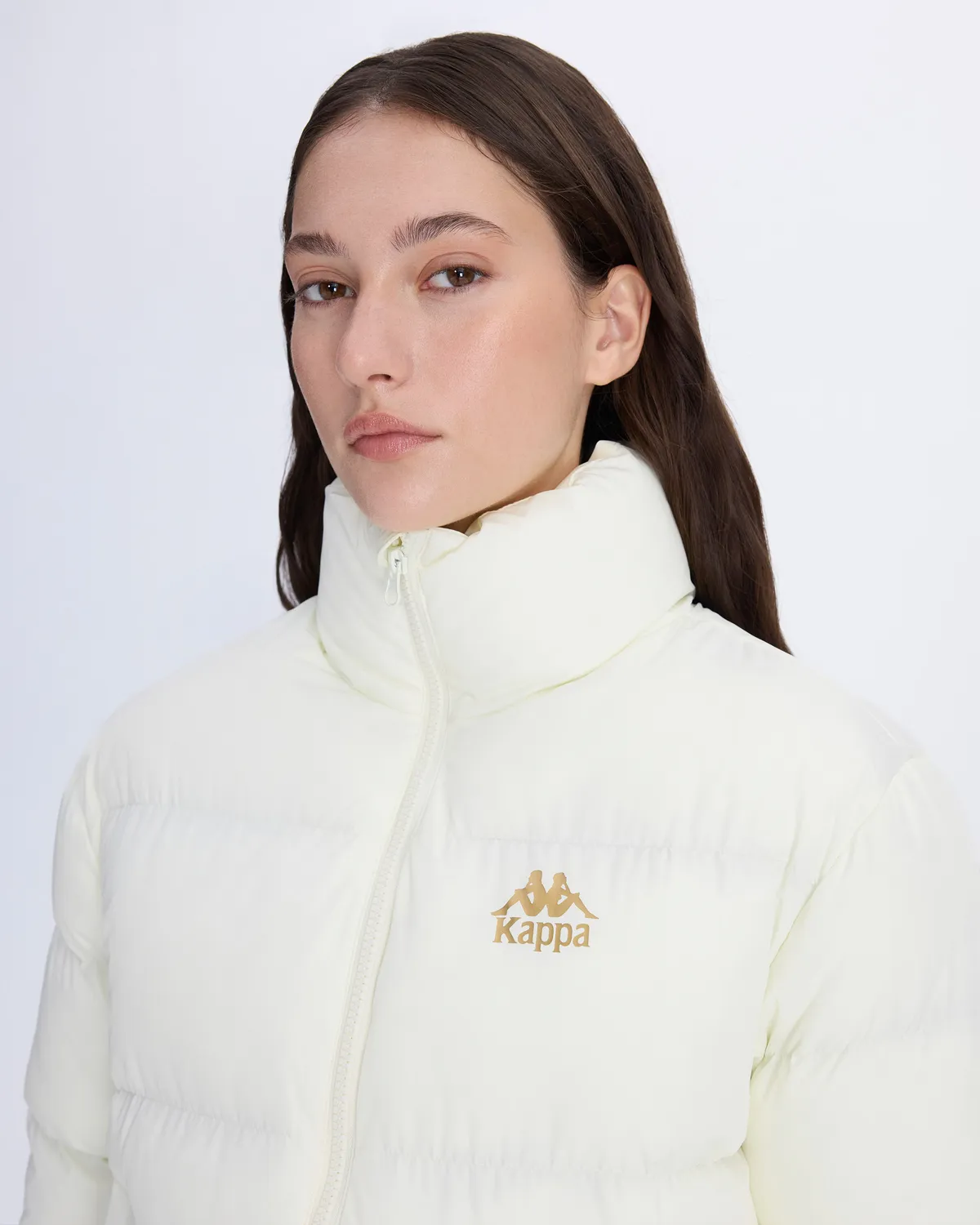 Beyaz Authentic Arya Kadın Beyaz Regular Fit Şişme Mont