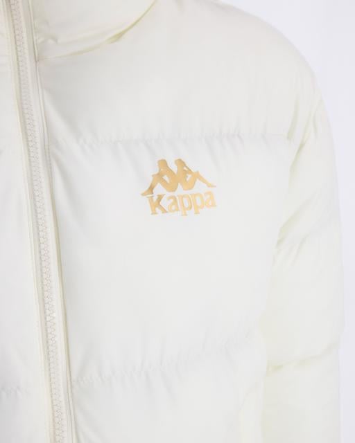 Beyaz Authentic Arya Kadın Beyaz Regular Fit Şişme Mont - KAPPA® Türkiye