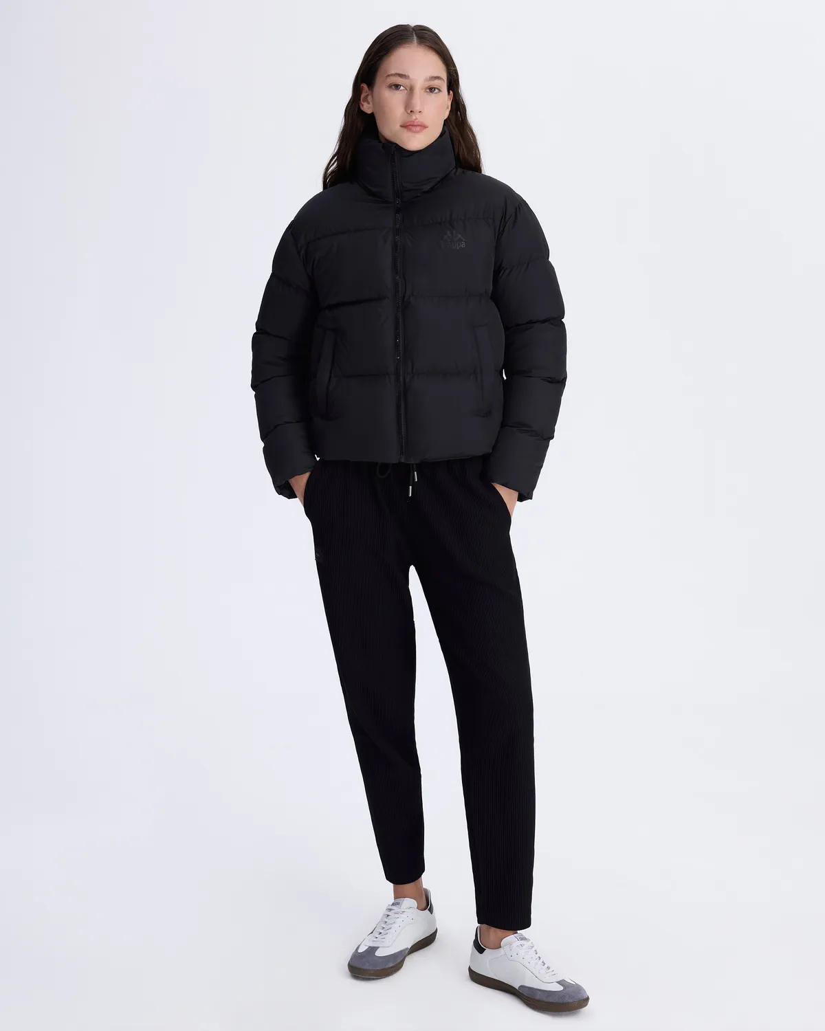 Siyah Authentic Arya Kadın Siyah Regular Fit Şişme Mont