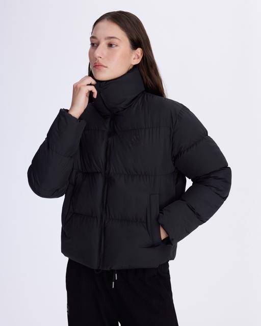 Siyah Authentic Arya Kadın Siyah Regular Fit Şişme Mont - KAPPA® Türkiye