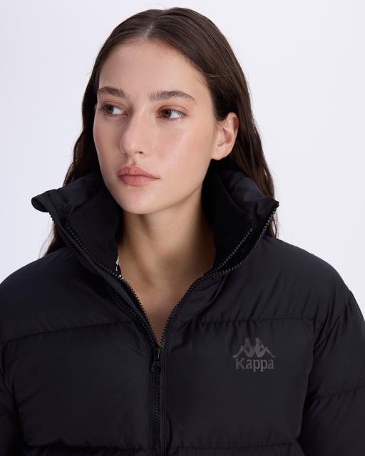 Siyah Authentic Arya Kadın Siyah Regular Fit Şişme Mont - KAPPA® Türkiye