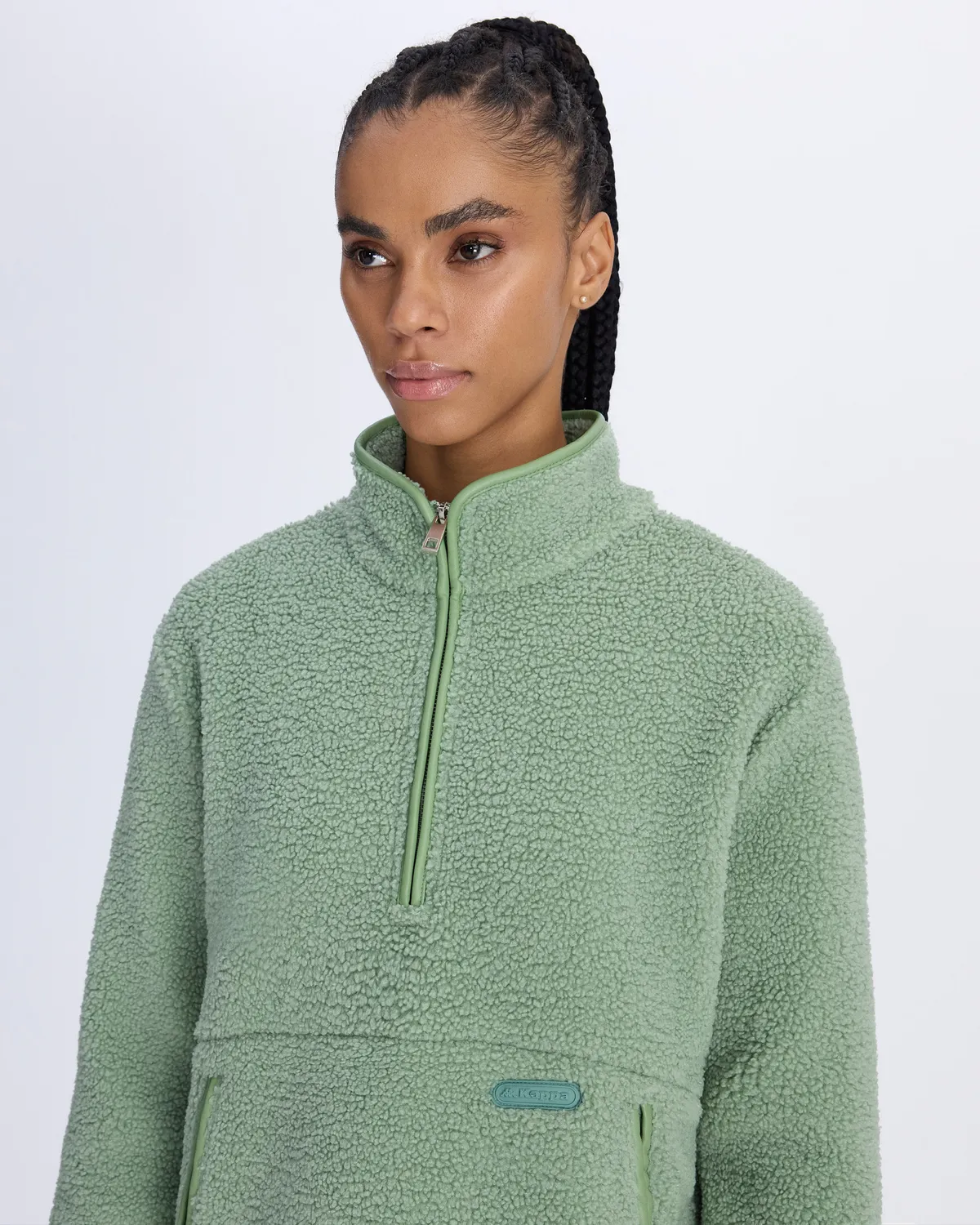 Mavi Etefo Kadın Cam Göbeği Comfort Fit Sherpa