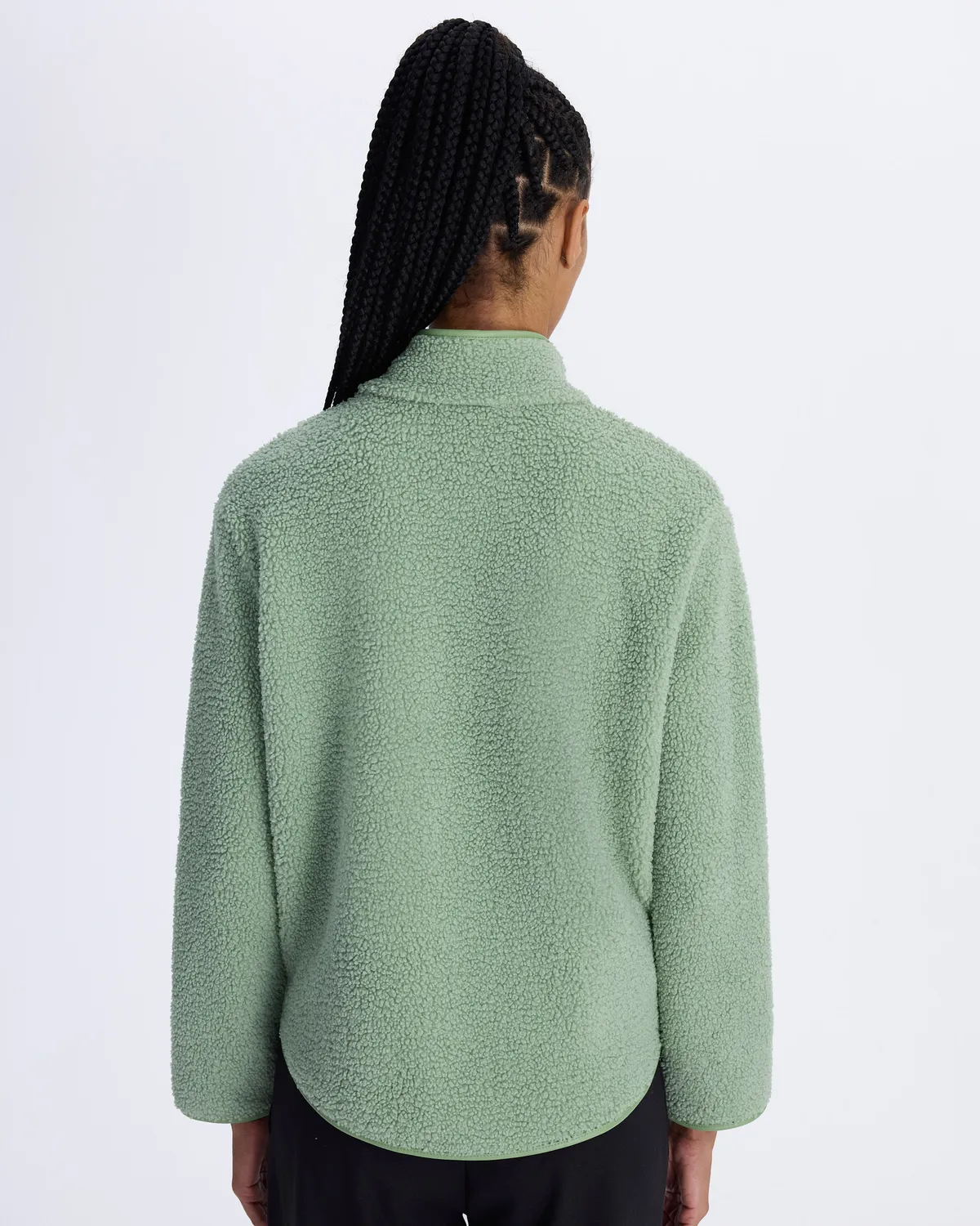 Mavi Etefo Kadın Cam Göbeği Comfort Fit Sherpa