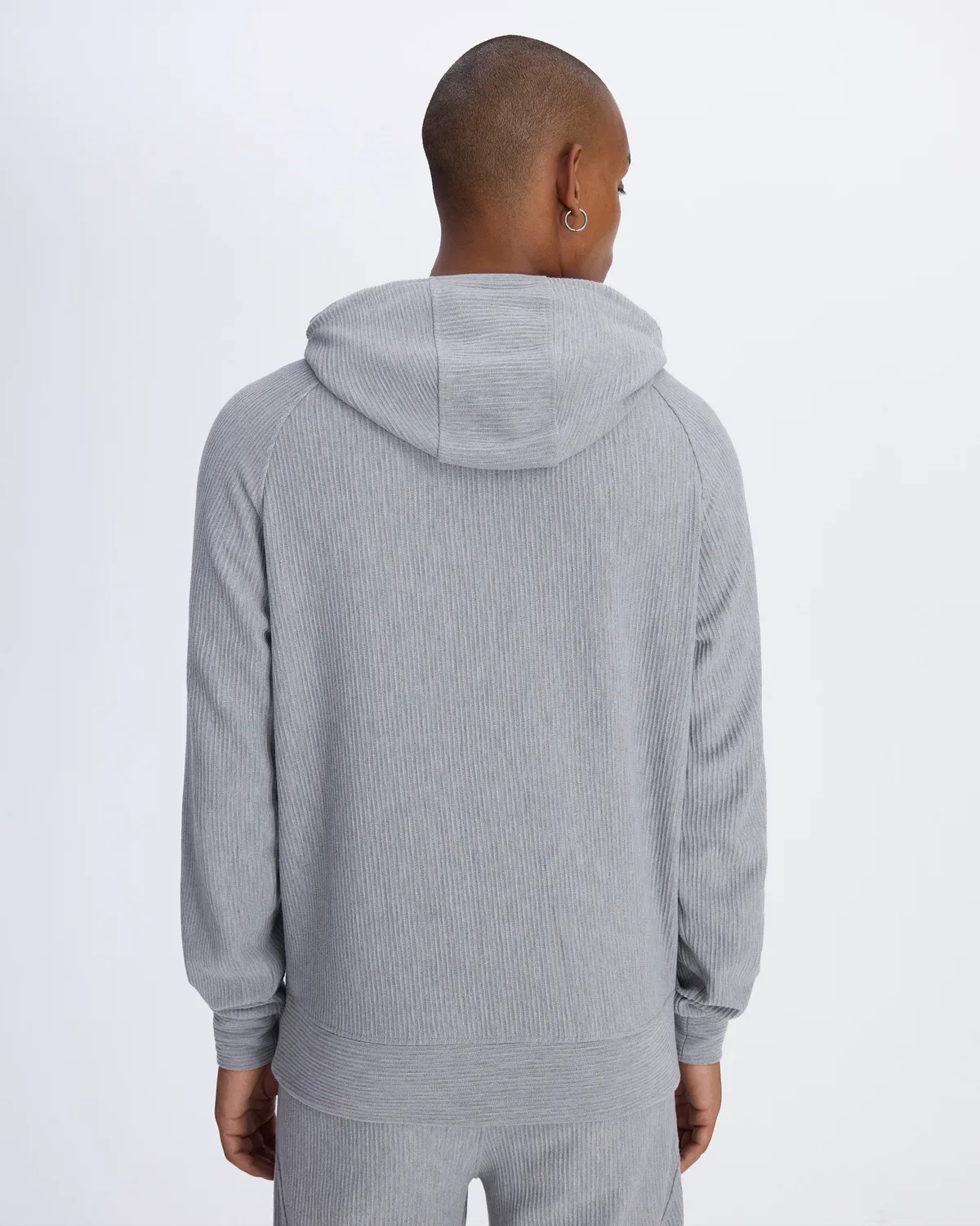 Gri Rana Erkek Gri Comfort Fit Hoodie