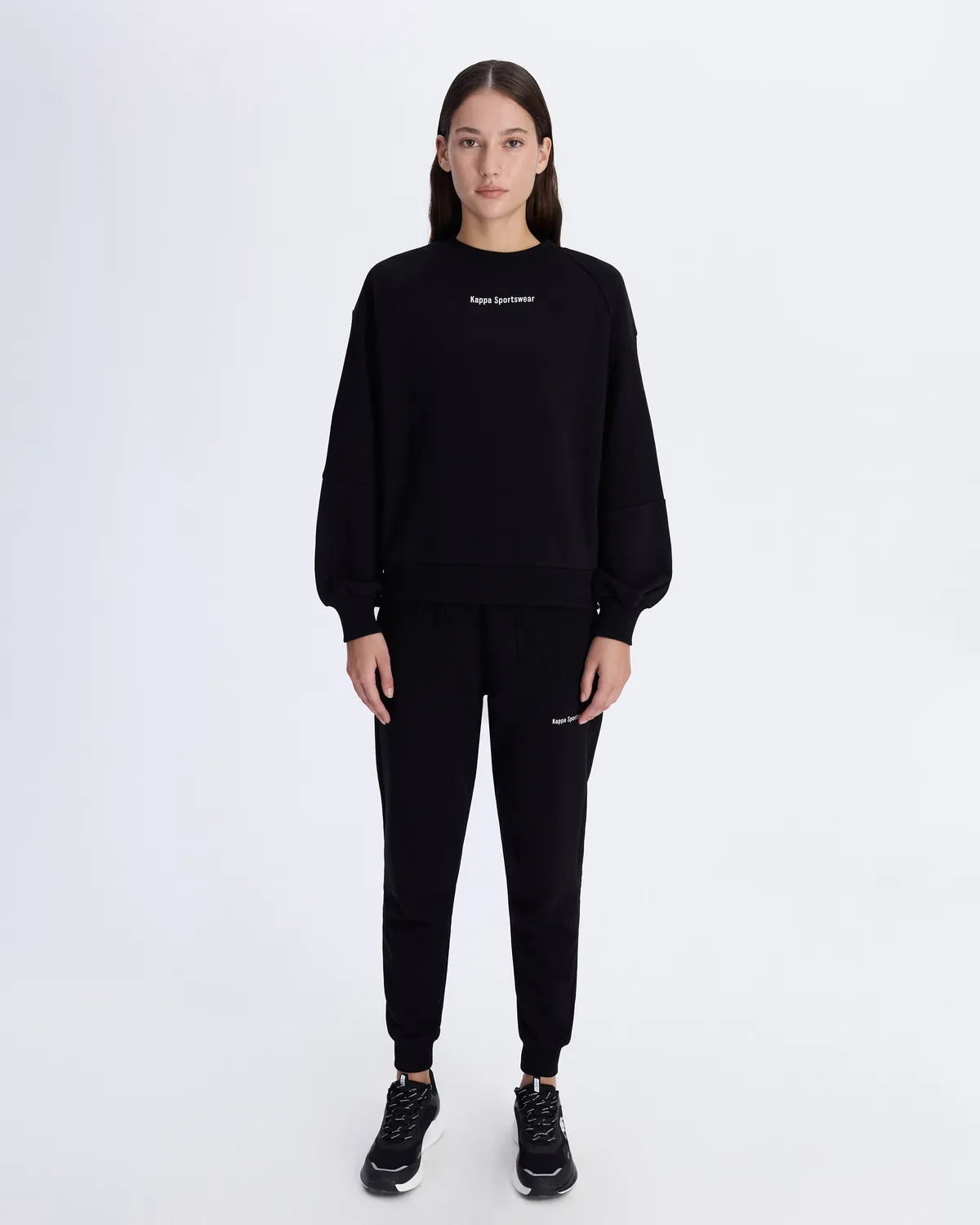 Siyah Authentic Angely Kadın Siyah Comfort Fit Sweatshirt