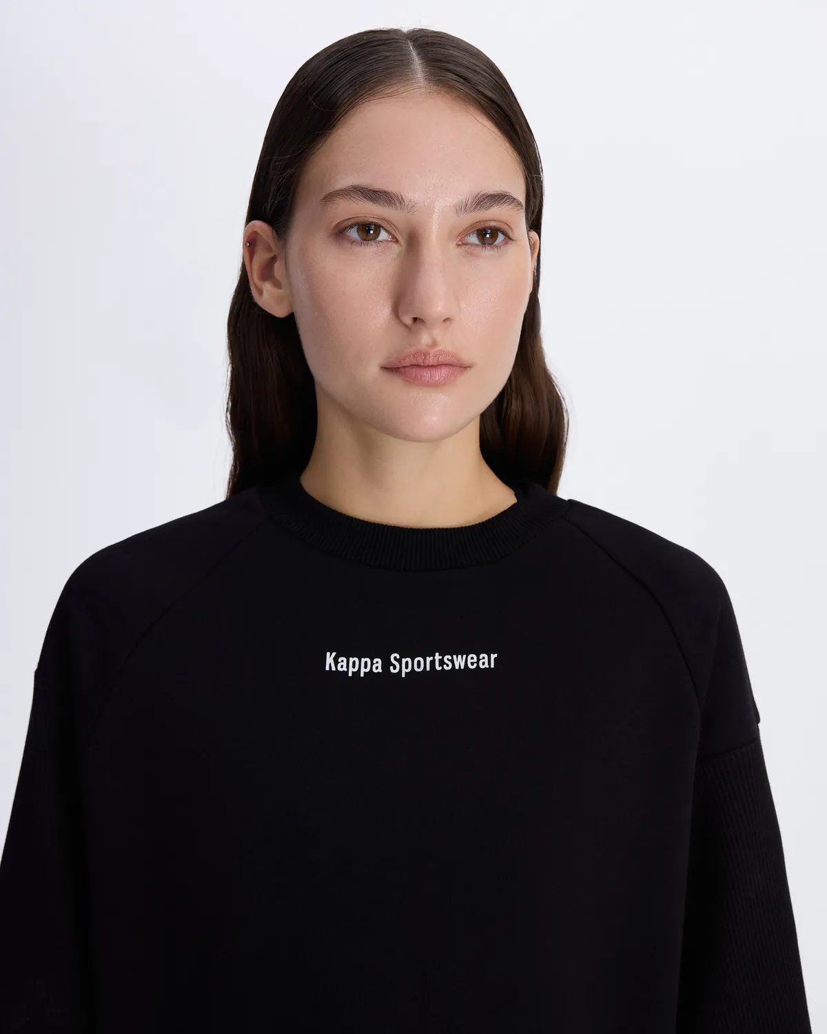 Siyah Authentic Angely Kadın Siyah Comfort Fit Sweatshirt