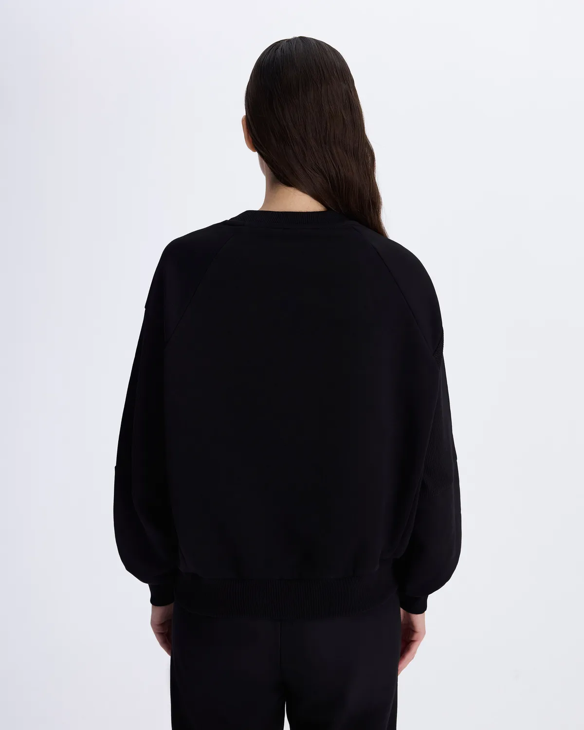 Siyah Authentic Angely Kadın Siyah Comfort Fit Sweatshirt