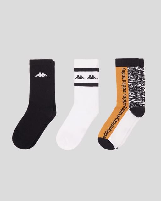 Siyah Fely Kadın Siyah-Beyaz Çorap - KAPPA® Türkiye