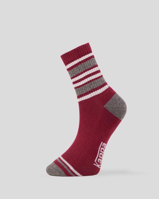 Siyah Tely 3pack Unisex Siyah-Gri-Kırmızı Çorap - KAPPA® Türkiye