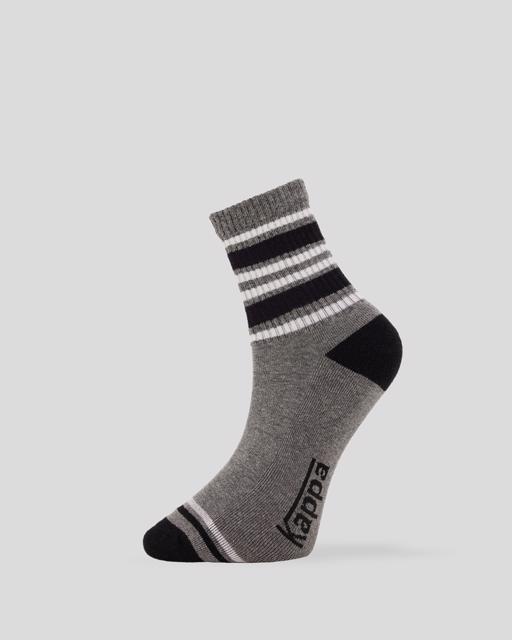 Siyah Tely 3pack Unisex Siyah-Gri-Kırmızı Çorap - KAPPA® Türkiye