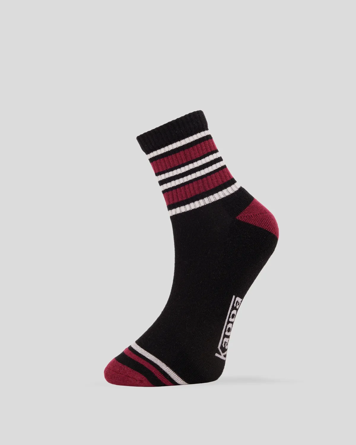 Siyah Tely 3pack Unisex Siyah-Gri-Kırmızı Çorap
