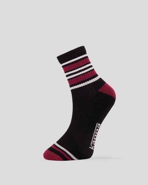 Siyah Tely 3pack Unisex Siyah-Gri-Kırmızı Çorap - KAPPA® Türkiye