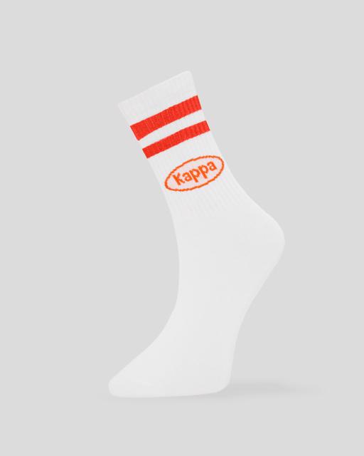 Beyaz Tase 3pack Unisex Beyaz-Mavi-Kırmızı Çorap - KAPPA® Türkiye