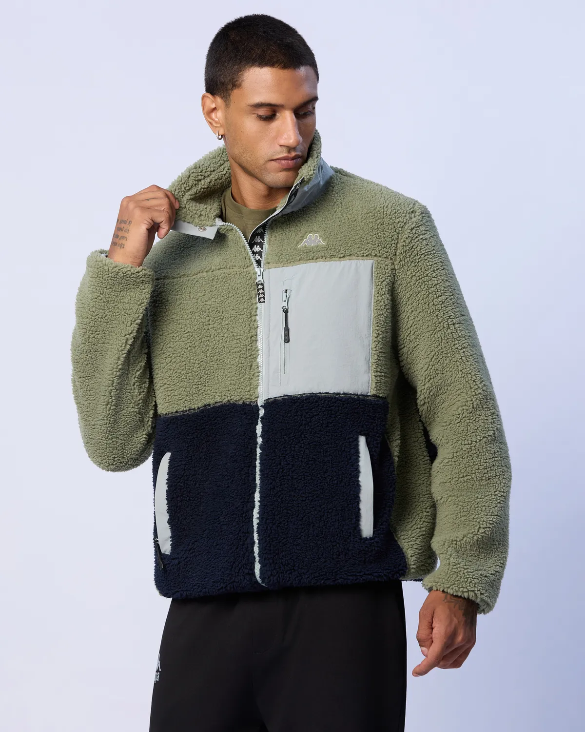 Mavi 3cento326 Erkek Mavi Regular Fit Sherpa