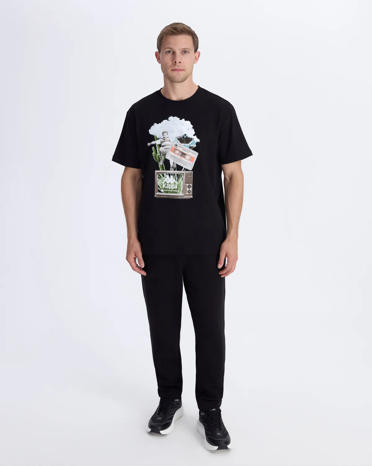 Siyah Authentic Vitor Erkek Siyah Regular Fit Tişört