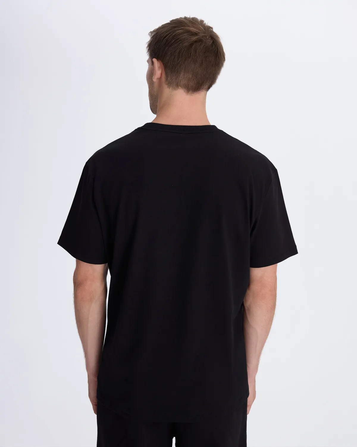 Siyah Authentic Vitor Erkek Siyah Regular Fit Tişört