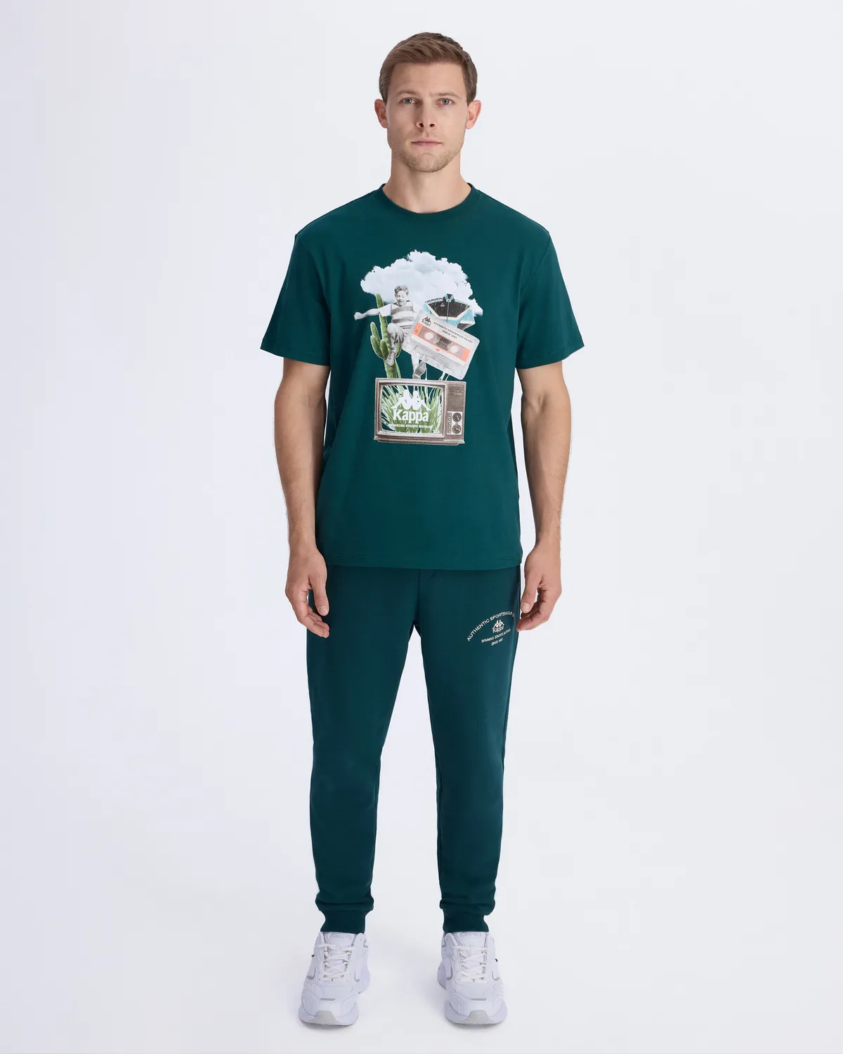 Yeşil Authentic Vitor Erkek Petrol Yeşili Regular Fit Tişört