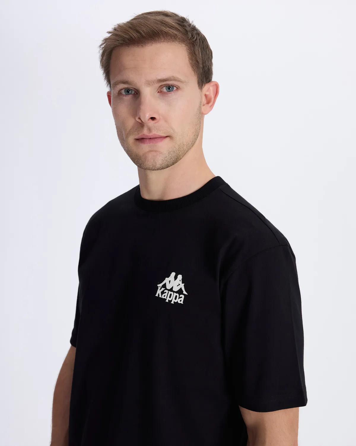 Siyah Authentic Baston Erkek Siyah Regular Fit Tişört