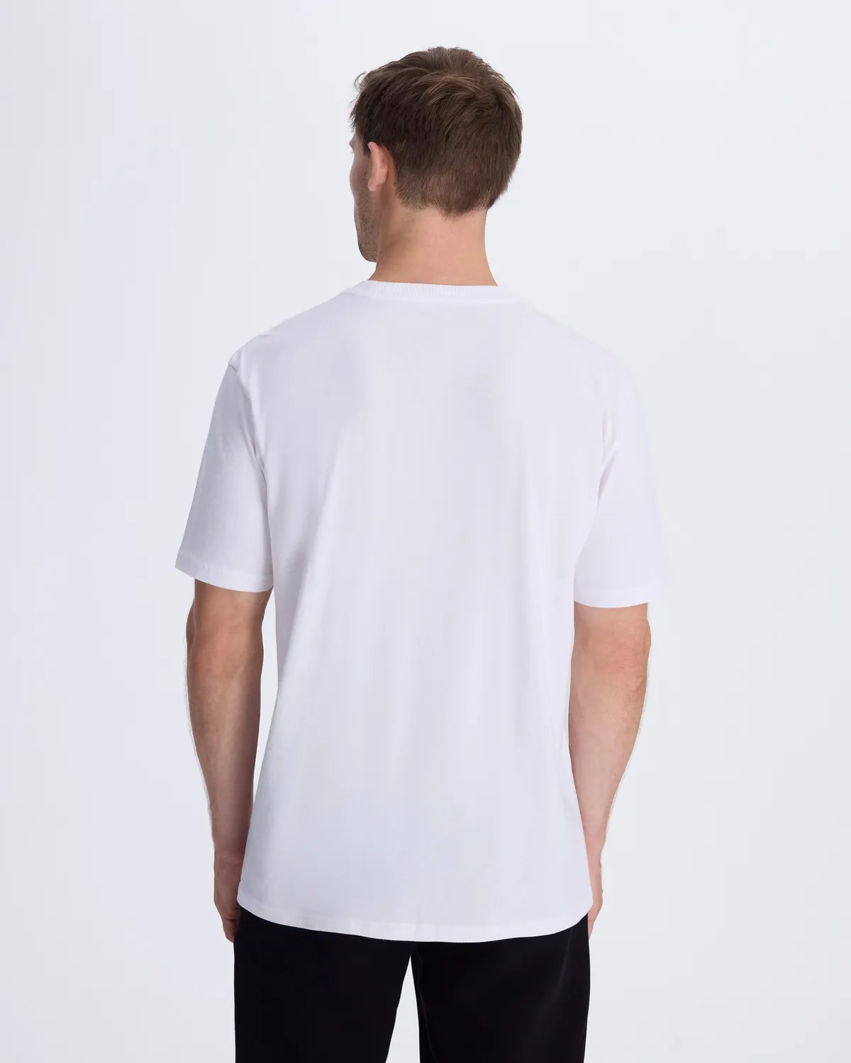 Beyaz Authentic Baston Erkek Beyaz Regular Fit Tişört