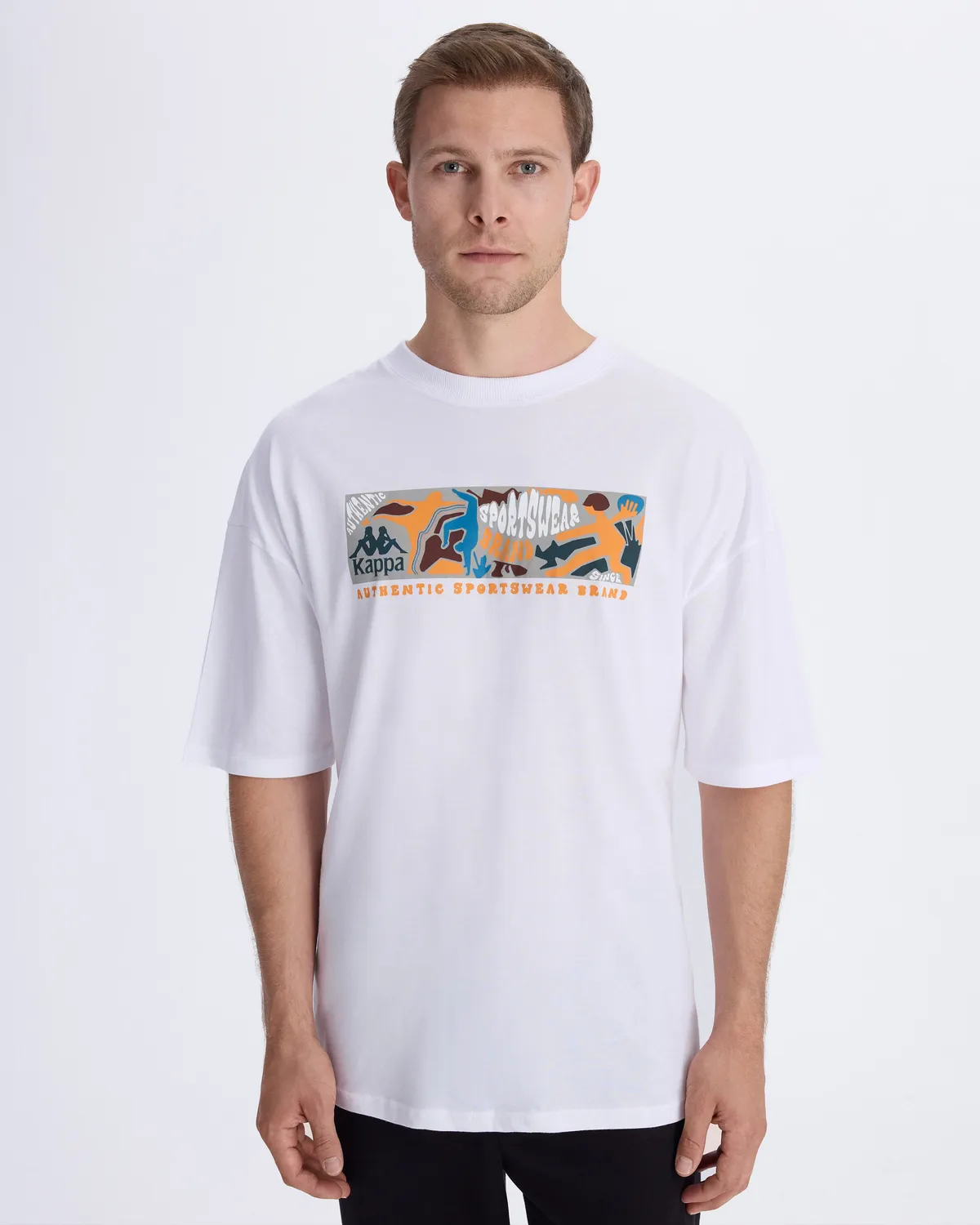 Beyaz Authentic Berlo Erkek Beyaz Oversize Fit Tişört