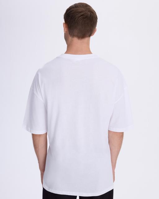 Beyaz Authentic Berlo Erkek Beyaz Oversize Fit Tişört - KAPPA® Türkiye