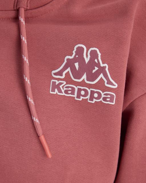 Pembe Logo Femisa Tur Kadın Gül Kurusu Comfort Fit Fermuarlı Eşofman Üstü - KAPPA® Türkiye