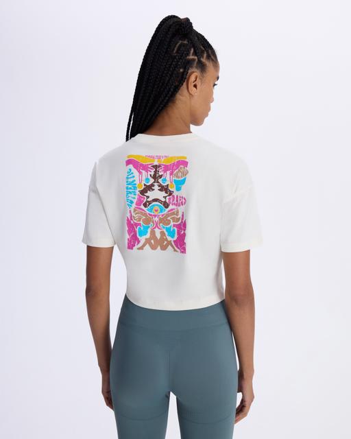 Beyaz Authentic Aster Kadın Beyaz Comfort Fit Tişört - KAPPA® Türkiye